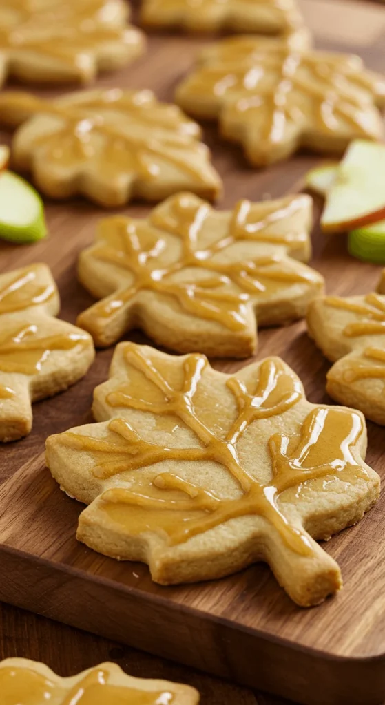 Apple Cider Glazed Leaf Cutouts