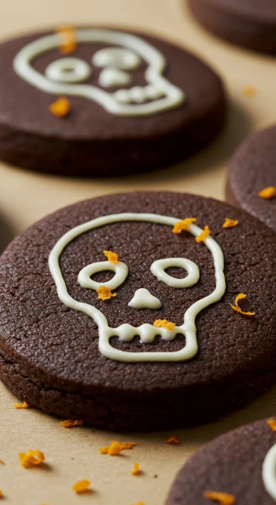 Chocolate-Orange Jack Skulls