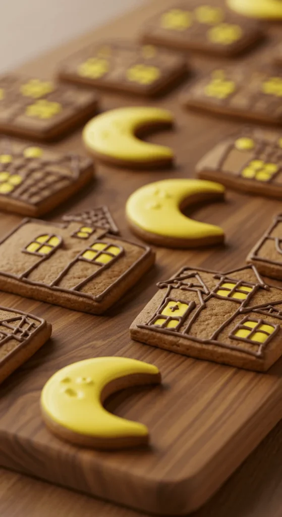 Haunted House Gingerbread Tiles