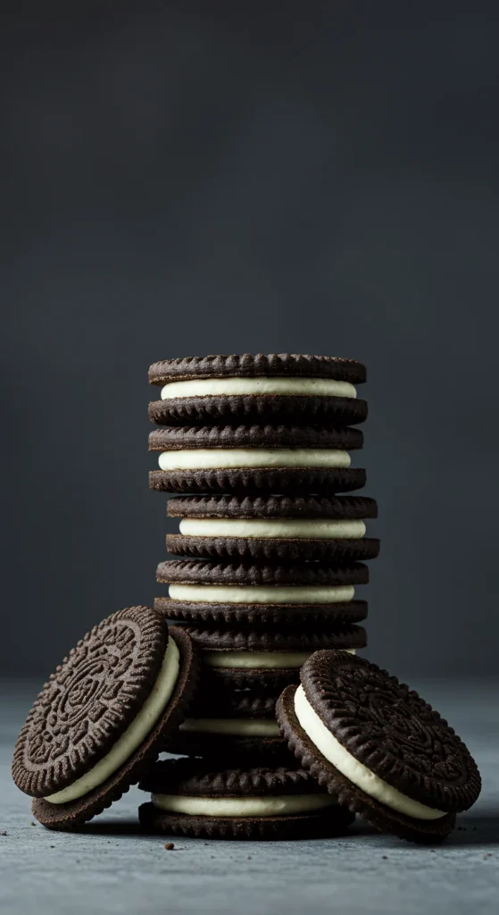 Midnight Charcoal Sandwich Cookies
