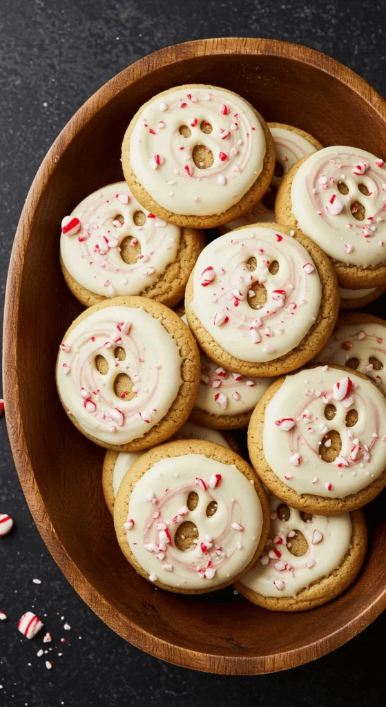 Peppermint Poltergeist Bark Cookies