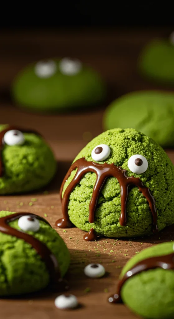 Swamp Matcha Monster Cookies