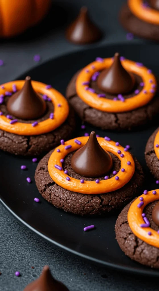 Witch Hat Kiss Cookies